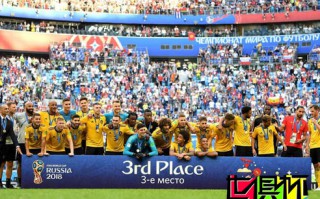 2018世界杯，比利时2-0英格兰获季军创历史最佳 阿扎尔破门