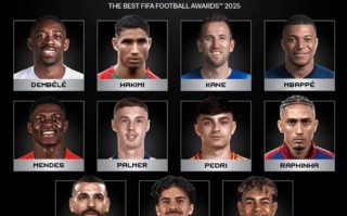 FIFA 年度最佳球员候选：登贝莱 领衔，亚马尔、姆巴佩 在列
