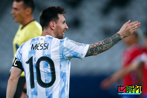 阿根廷1：1平智利，梅西打入任意球，赛前灯光秀致敬马拉多纳-第1张图片-世俱杯
