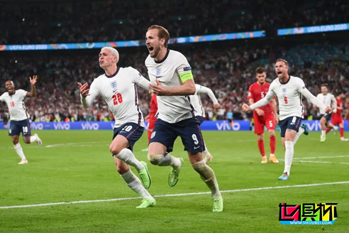 欧洲杯半决赛：英格兰加时赛2	：1淘汰丹麦，决赛对阵意大利
