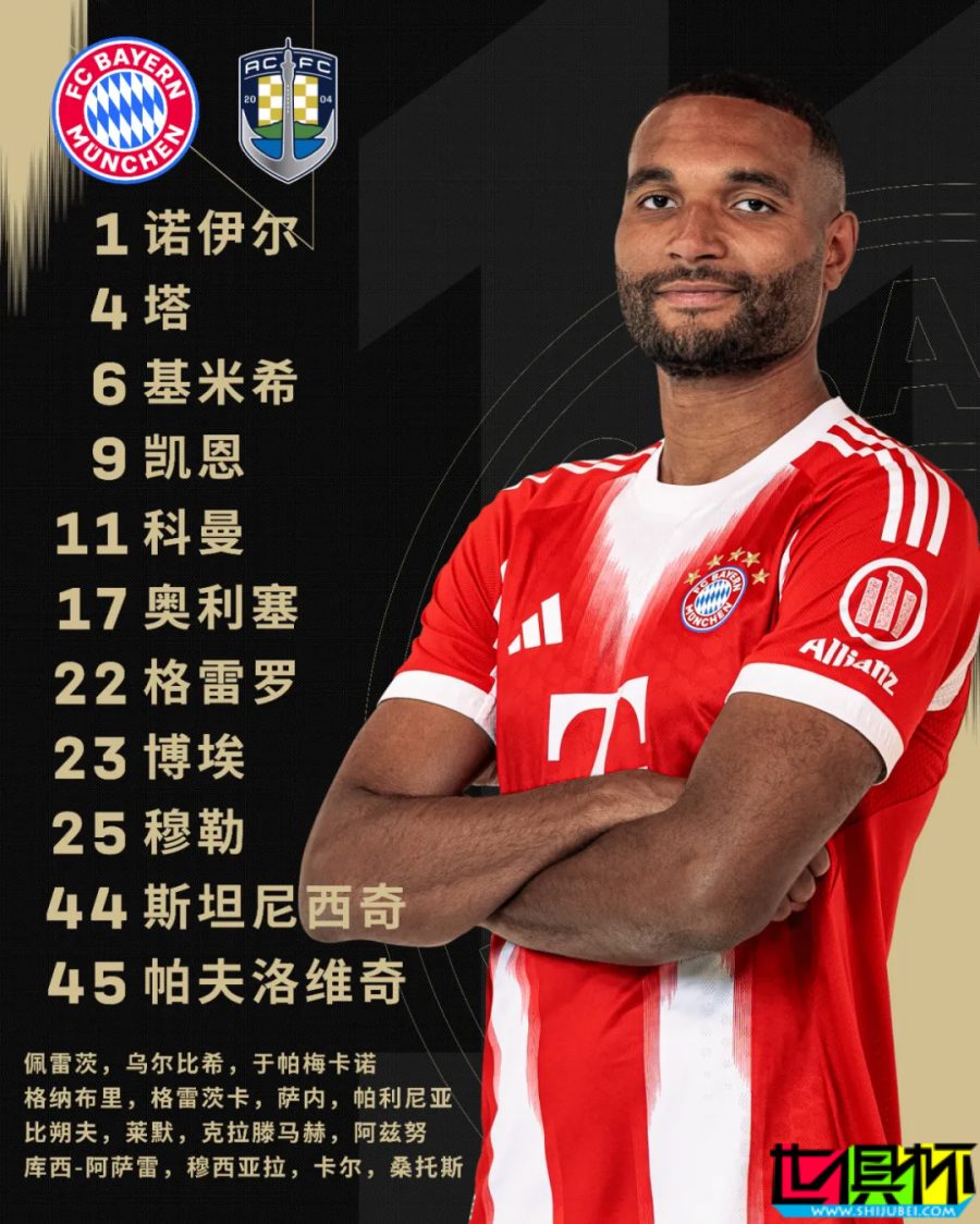 拜仁 10-0 大胜 奥克兰城！世俱杯 首支单场打进10个进球的球队诞生！-第2张图片-世俱杯